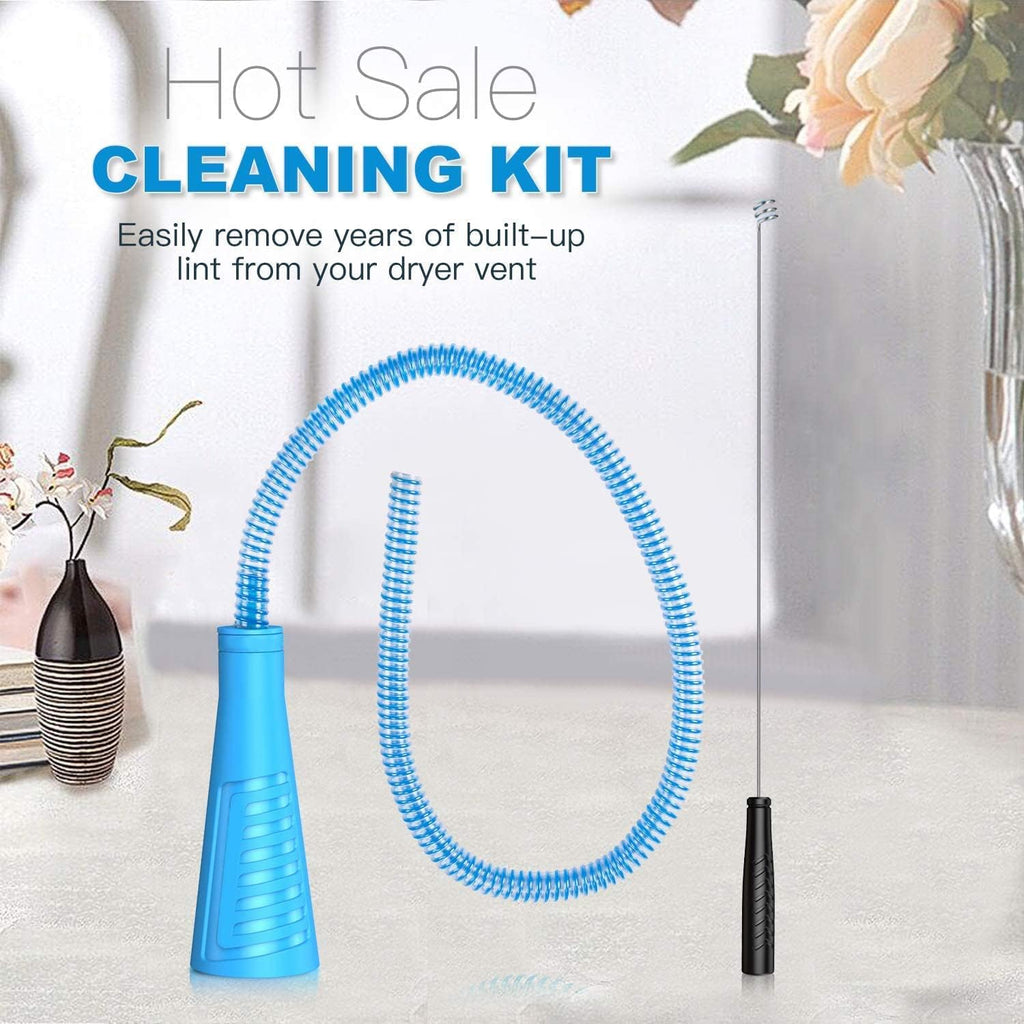Complete Dryer Vent Cleaning Kit - Includes Lint Brush, Trap