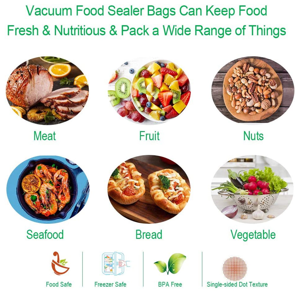Vacuum Food Sealer Bags Reusable Sealed