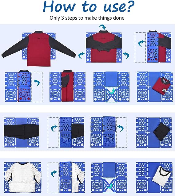 1PC Children Shirt Folding Board t Shirts Clothes Folder Durable Plastic  Laundry folders Folding Boards