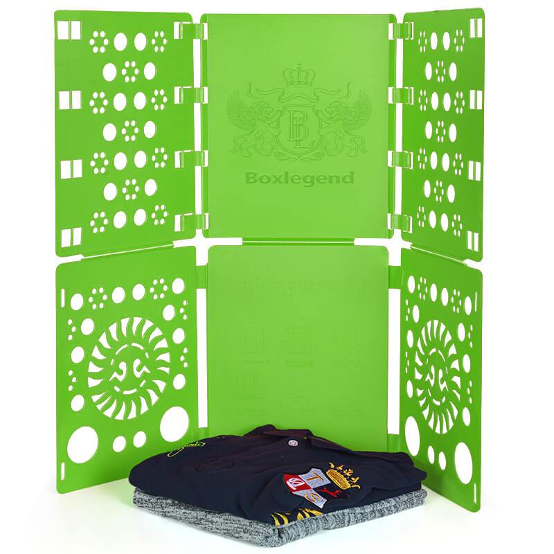 Boxlegend V3 Shirt Folding Board t Shirts Clothes Folder-Solid Color Upgrade Style Green
