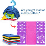Boxlegend V3 Shirt Folding Board t Shirts Clothes Folder-Solid Color Upgrade Style Purple&Pink