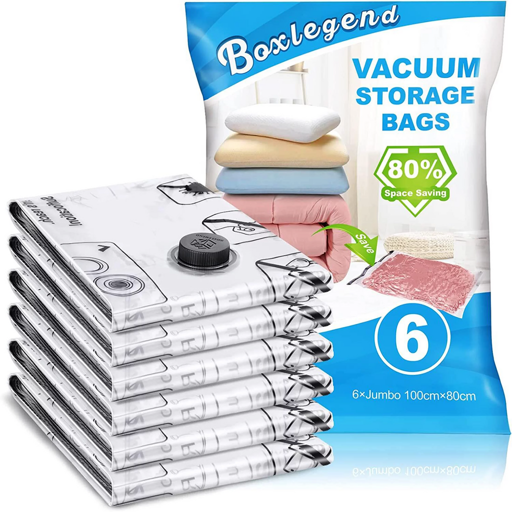 Large Jumbo Vacuum Storage Bags Space Saver Seal Clear Compression Bag  Organizer