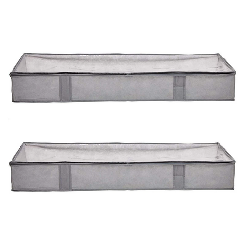 Under Bed Fabric Storage Container Bags 2 Pack