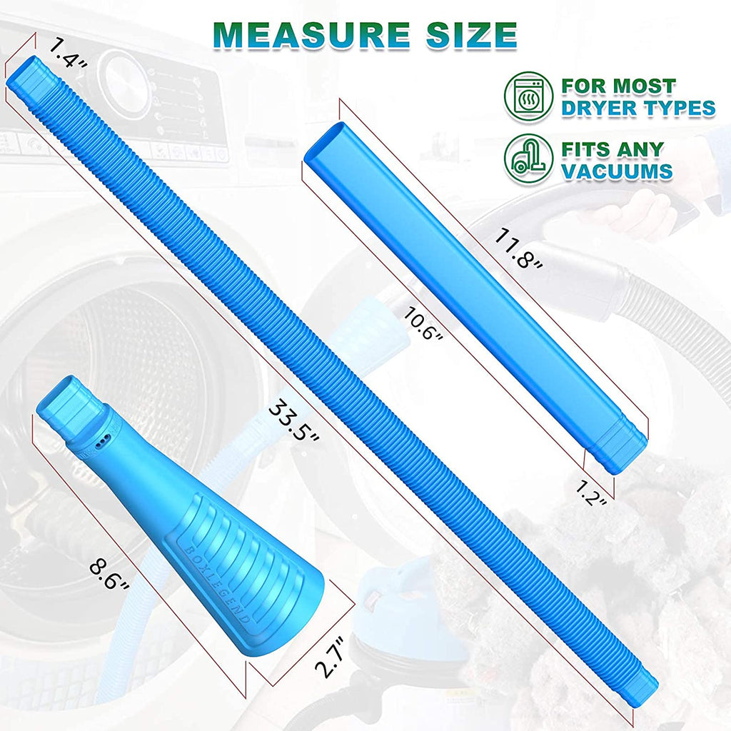  Dryer Vent Cleaner Kit Vacuum Hose Attachment Brush Lint Remover  Power Washer and Dryer Vent Vacuum Hose (V2&Brush) : Home & Kitchen