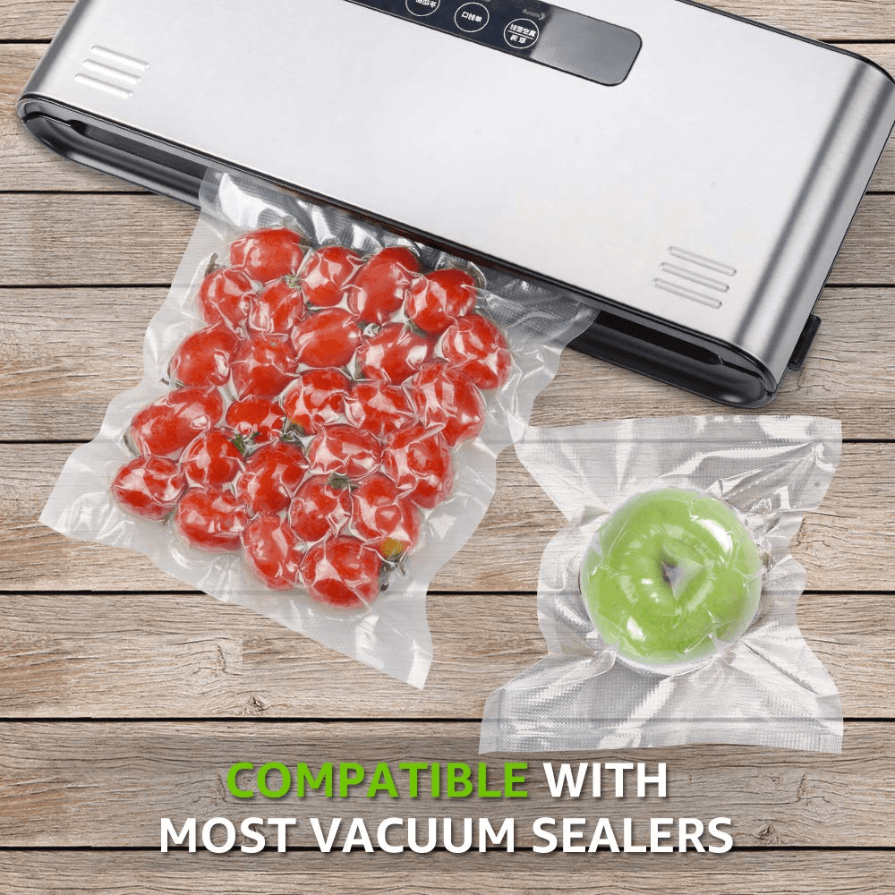 Vacuum Sealer Bags for Food Saver, 4 Pack 11 x 25'ft Commercial Grade Food  Saver Vacuum Sealer Bags Rolls, Food Vac Storage & Seal, Meal Prep,  Microwave & Freezer Safe, Sous Vide