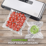 Vacuum Sealer Bags, 2 Rolls 11''x16' Seal a Meal Bags, Food Saver Rolls, Freezer Safe Vacuum Seal Bags