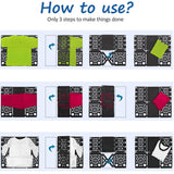 Boxlegend V3 Shirt Folding Board t Shirts Clothes Folder-Solid Color Upgrade Style Black